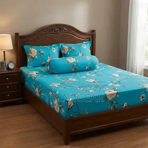 Premium 100% Twill Cotton 4 Pcs King Size Bed Sheet Set