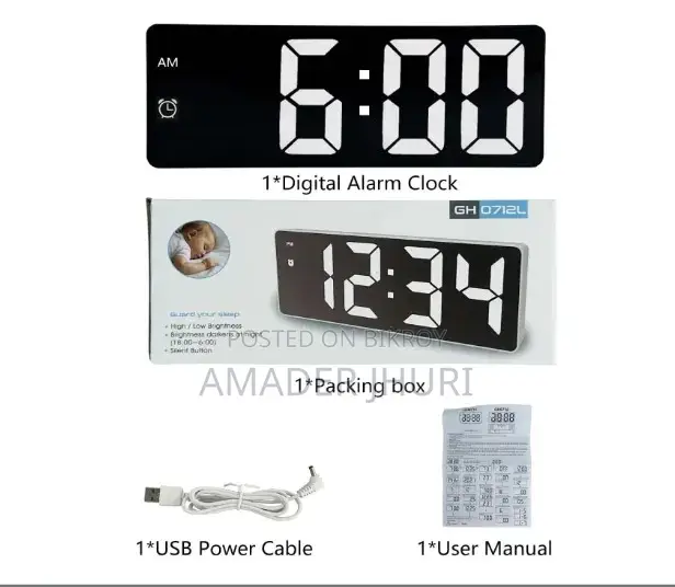 LED Mini Digital Alarm Clock – Compact Digital