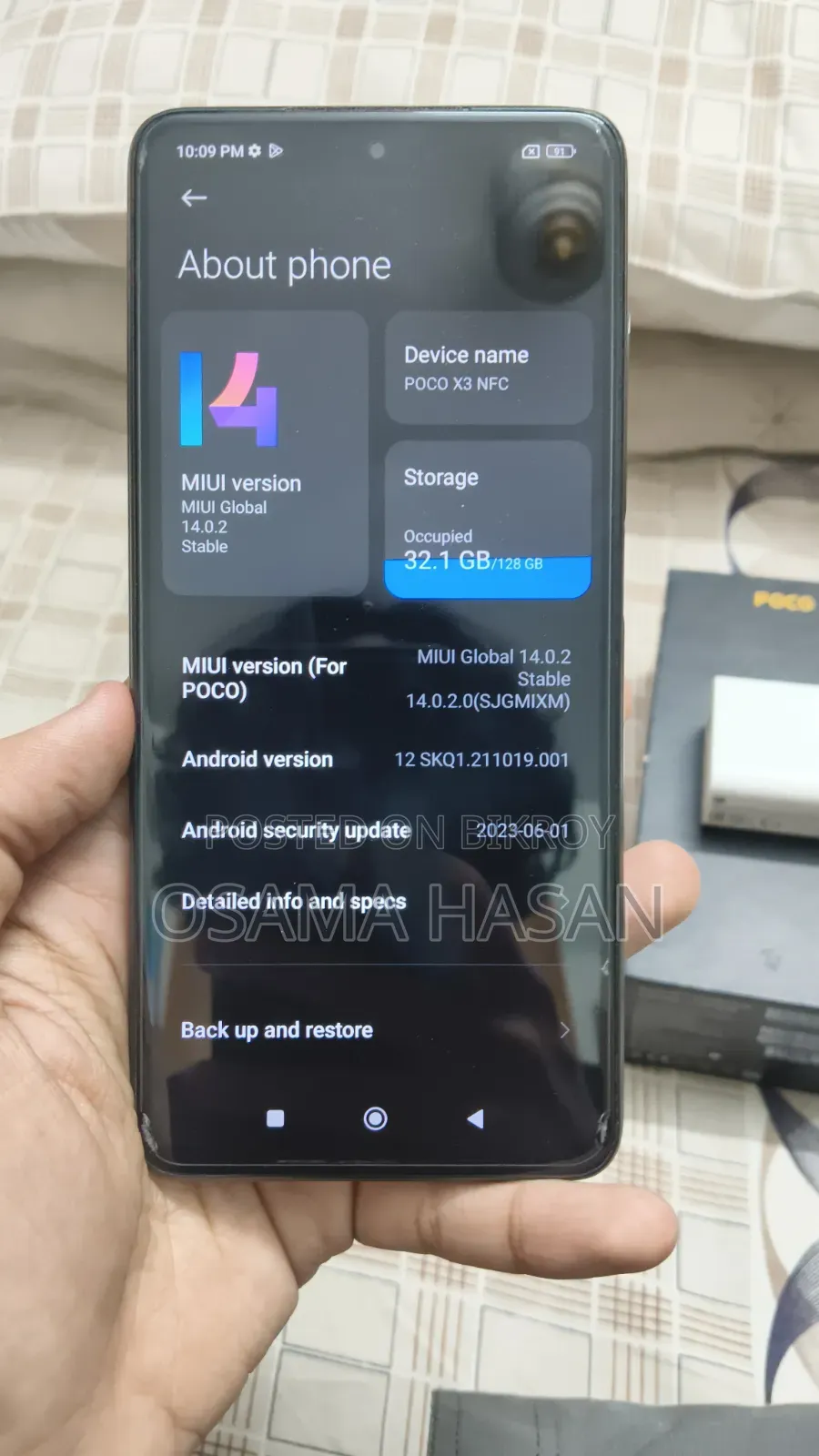 Xiaomi Poco X3 NFC 128 GB Blue