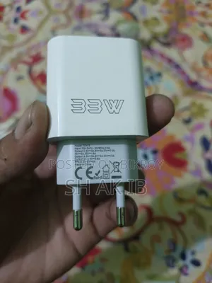 বাজি/ ফাস্ট চার্জার সেট ইউএসবি-সি + ইউএসবি-এ ৩৩ ওয়াট