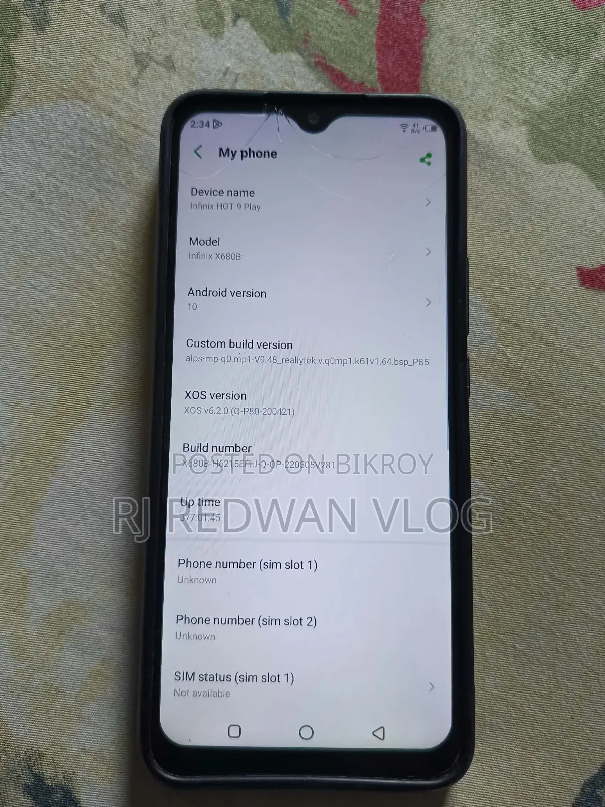 Infinix Hot 9 Pro 128 GB Gray