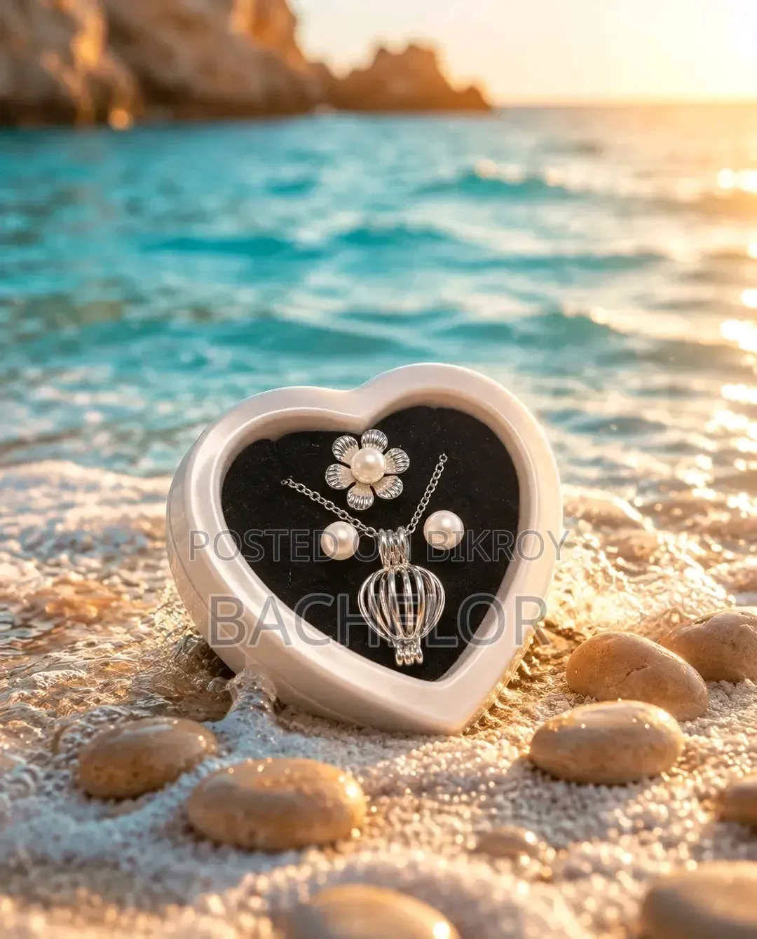 Love Pearl Kit With Pendant Necklace (Heart/Butterfly Design)