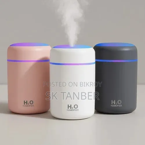 (H2O) USB Colorful Humidifier Mini Portable Usable in Car Home Cup