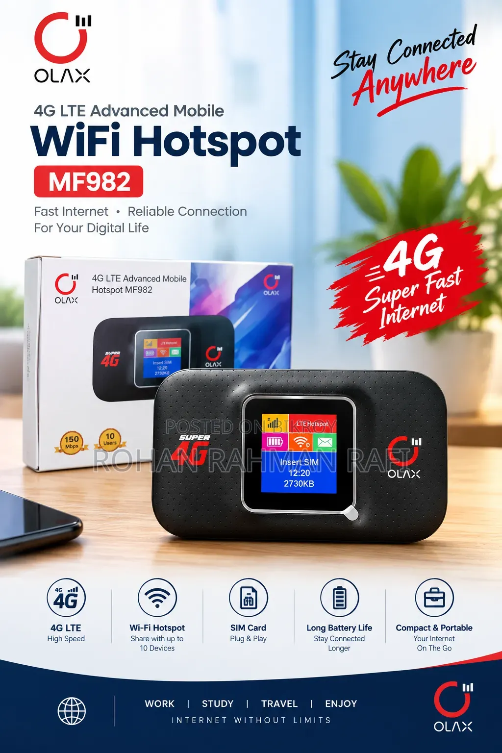 OLAX MF982 Pocket Router