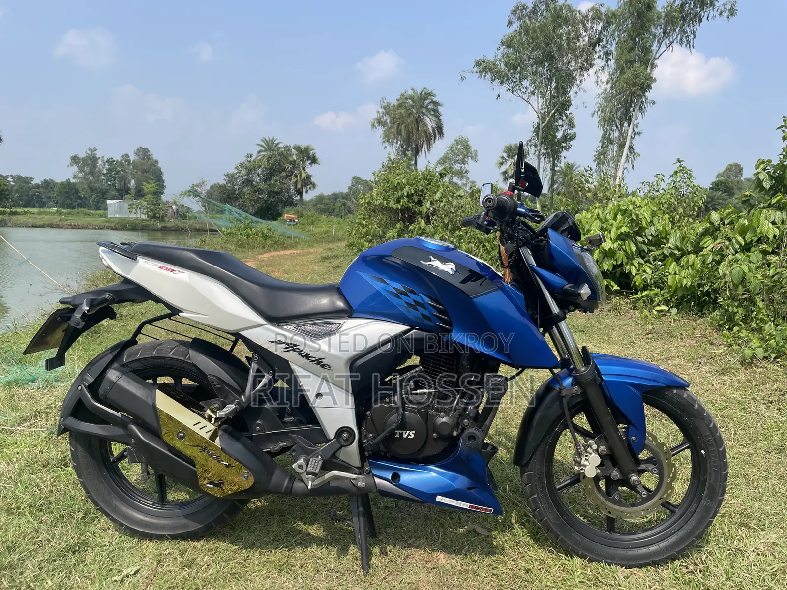 TVS Apache 160 4V 2019 Blue