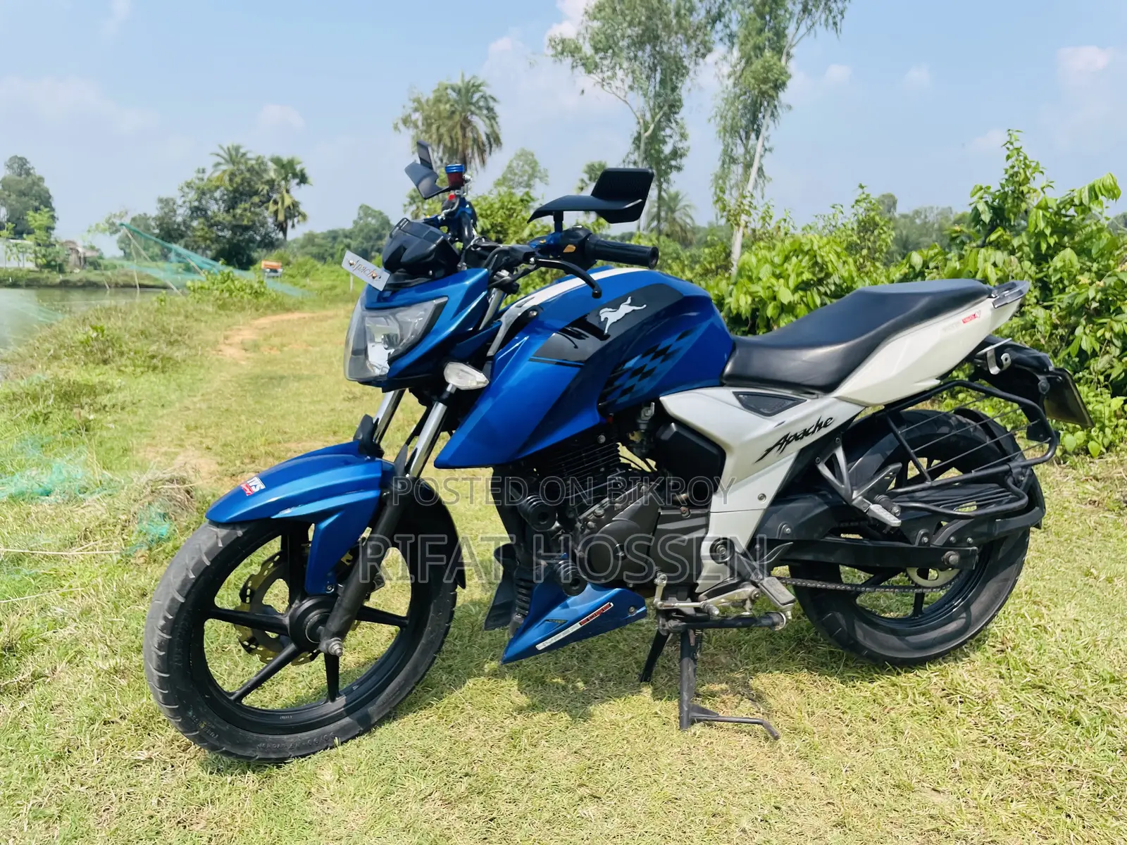 TVS Apache 160 4V 2019 Blue