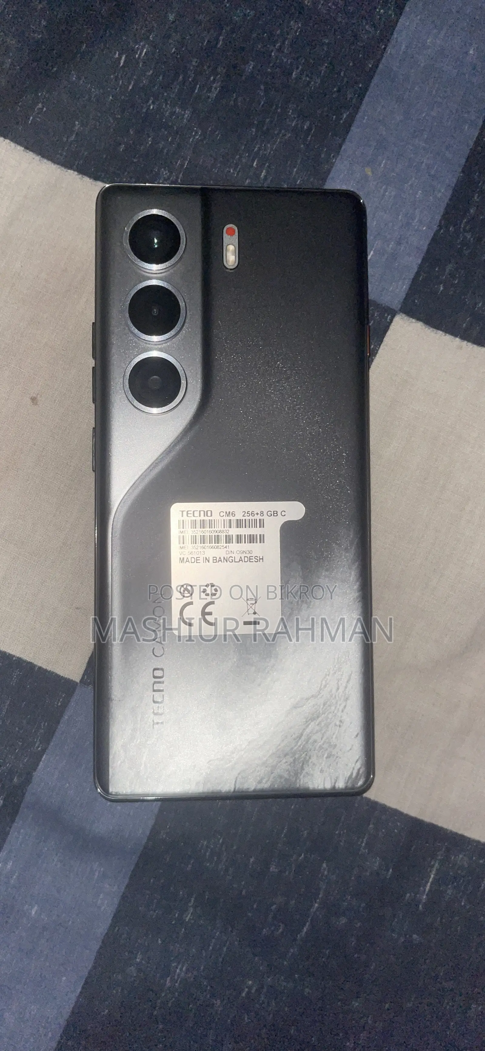 Tecno Camon 40 Pro 4G 256 GB Black