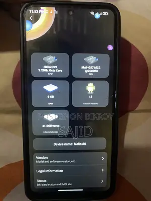 Symphony Helio 80 128 GB Gray
