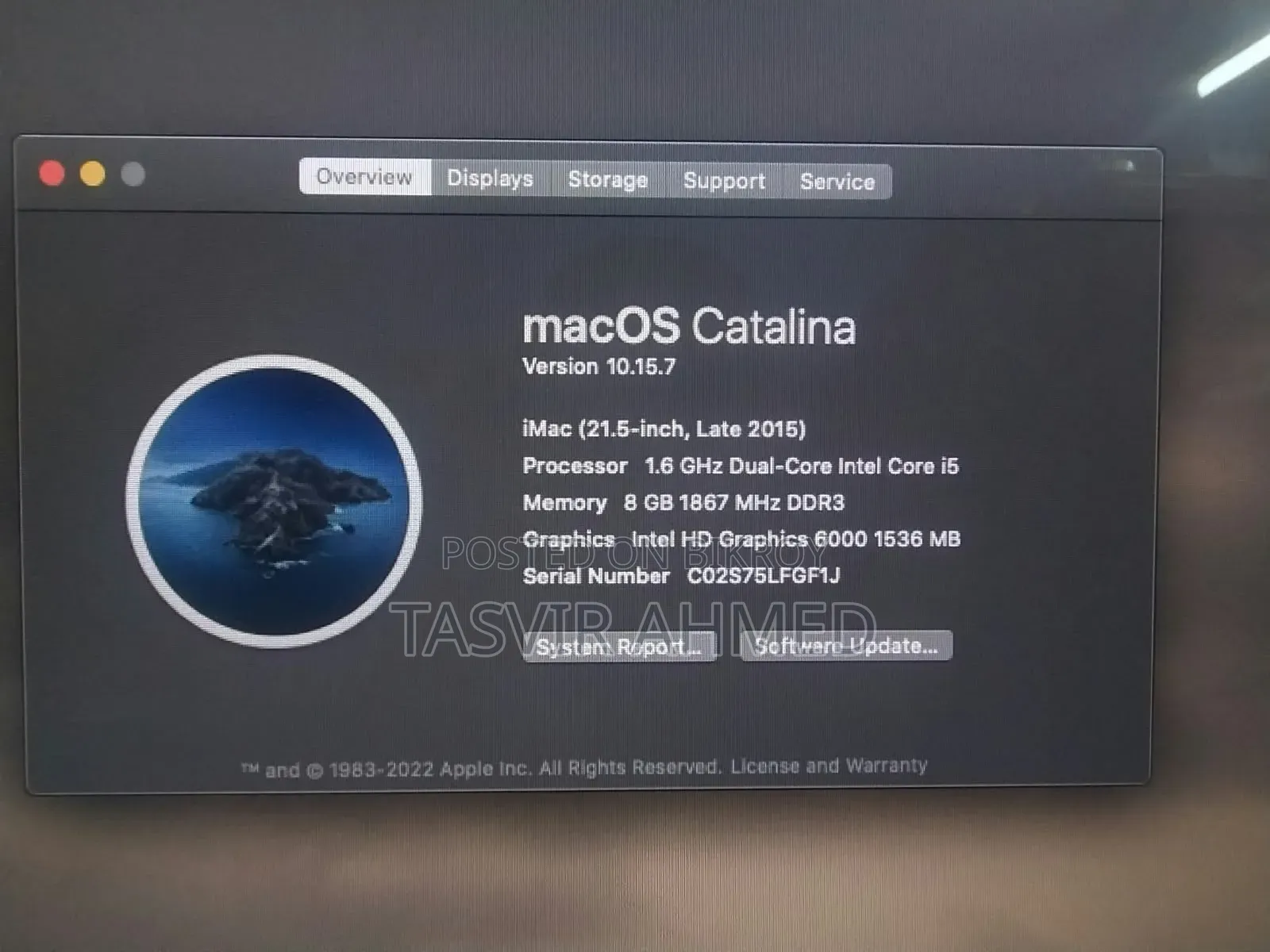 Desktop Computer Apple 8GB Intel Core i5 SSD 1T