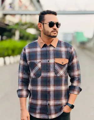 প্রিমিয়াম কটন ডাবল পকেট শার্ট