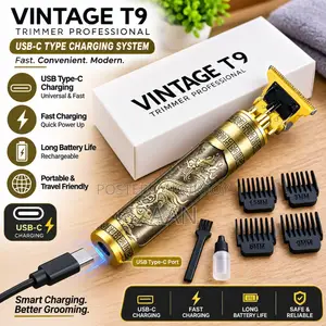 Vintage T9 USB-C Hair Cutting Machine Hair Trimmer