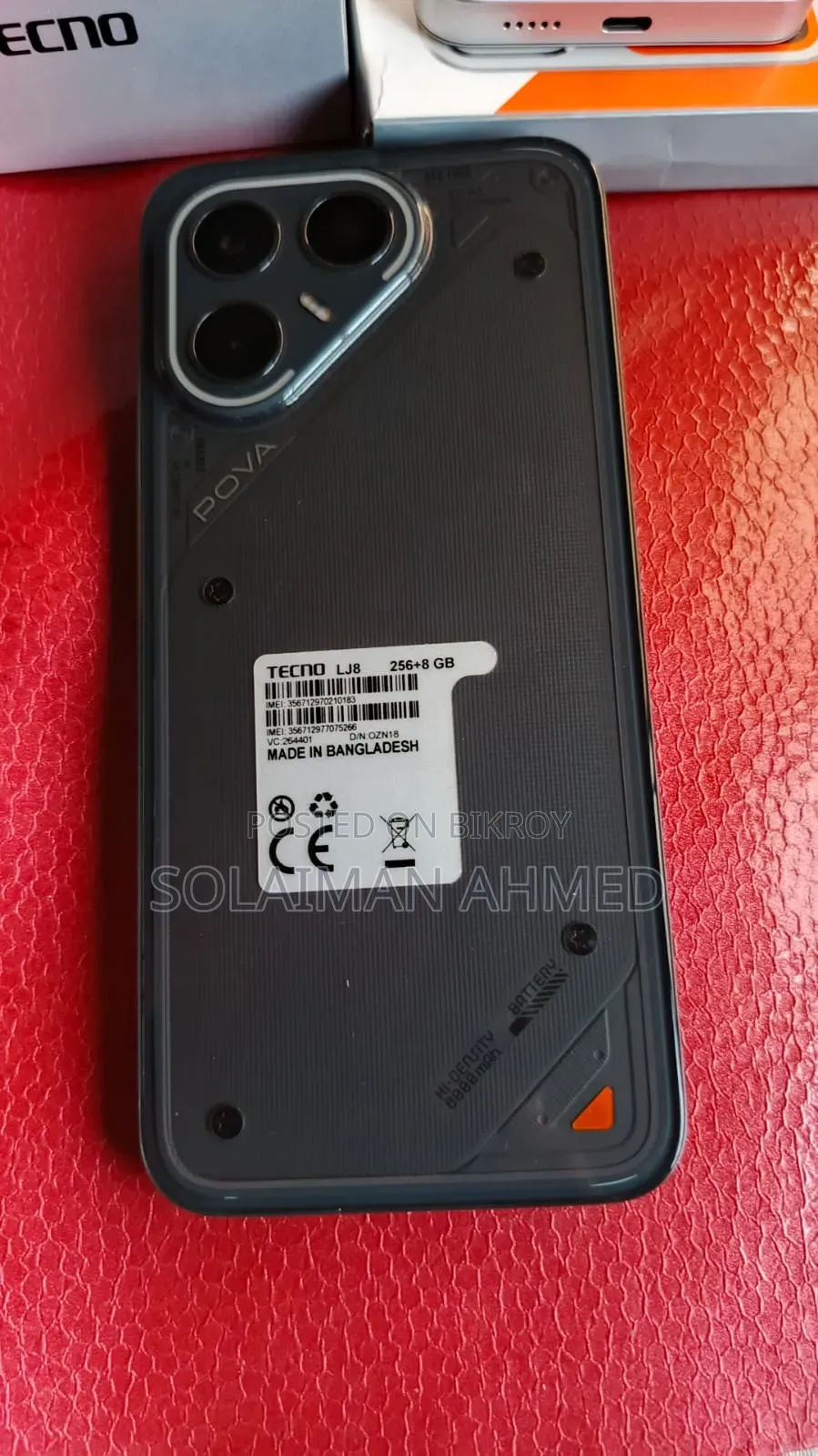 Tecno Pova 7 Pro 5G 256 GB Black