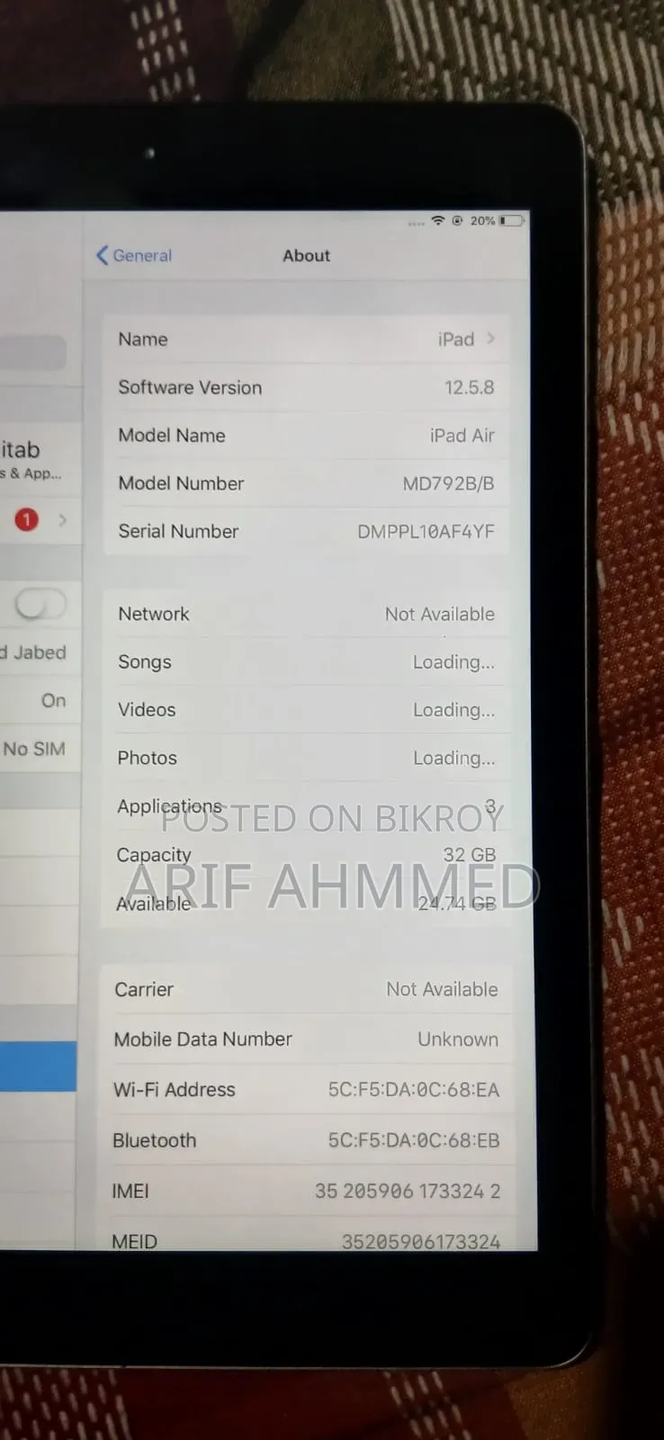 Apple iPad Air 32 GB Silver
