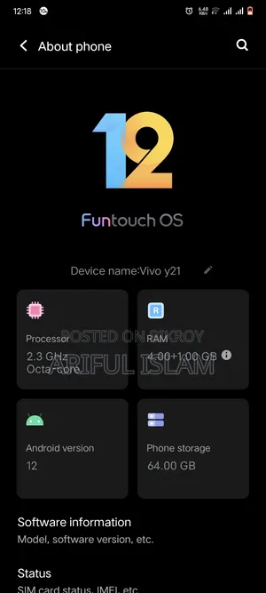 Vivo Y21 64 GB