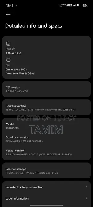 New Xiaomi Poco M6 Pro 64 GB Silver
