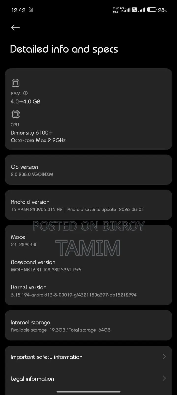 New Xiaomi Poco M6 Pro 64 GB Silver