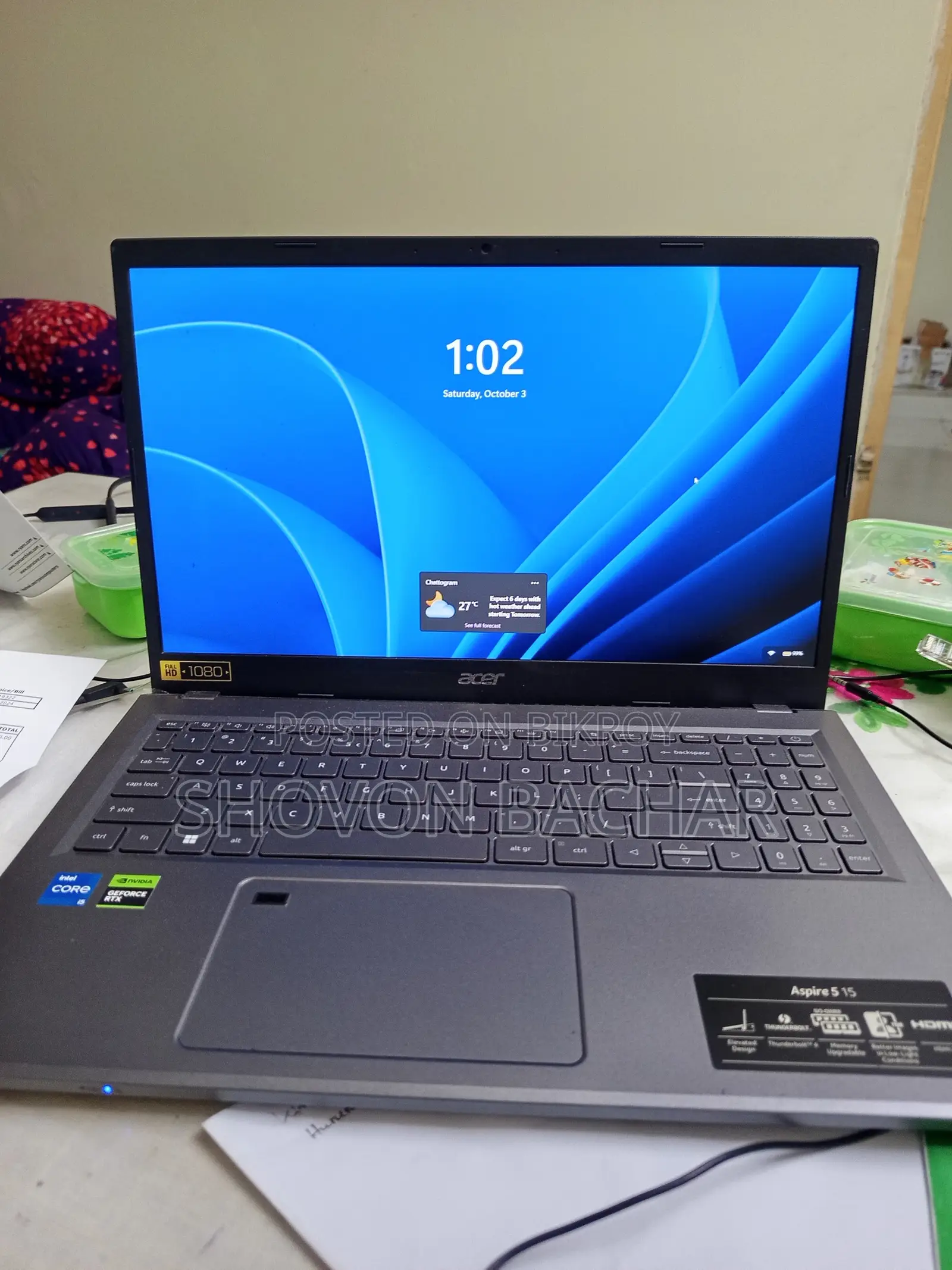 Laptop Acer Aspire 5 8GB Intel Core i5 SSD 512GB