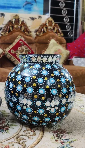 Handcrafted Mandala Glass Bowl Art
