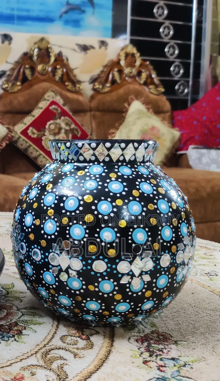 Handcrafted Mandala Glass Bowl Art