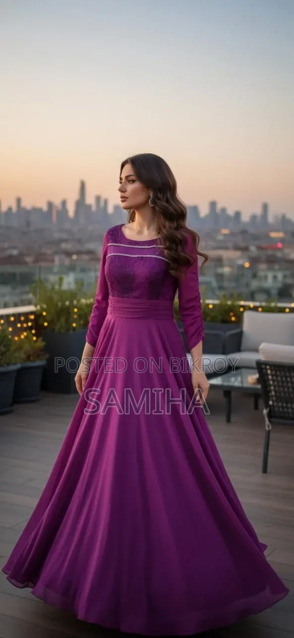 Georgette Dubai Gown