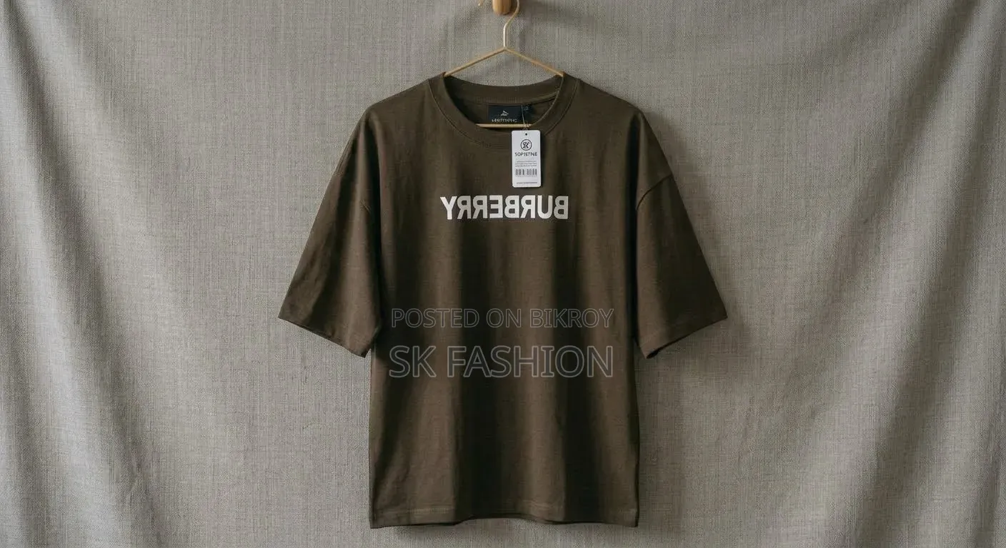 Men's Black Cotton Drop Shoulder T-Shirt With Louis Vuitton Logo