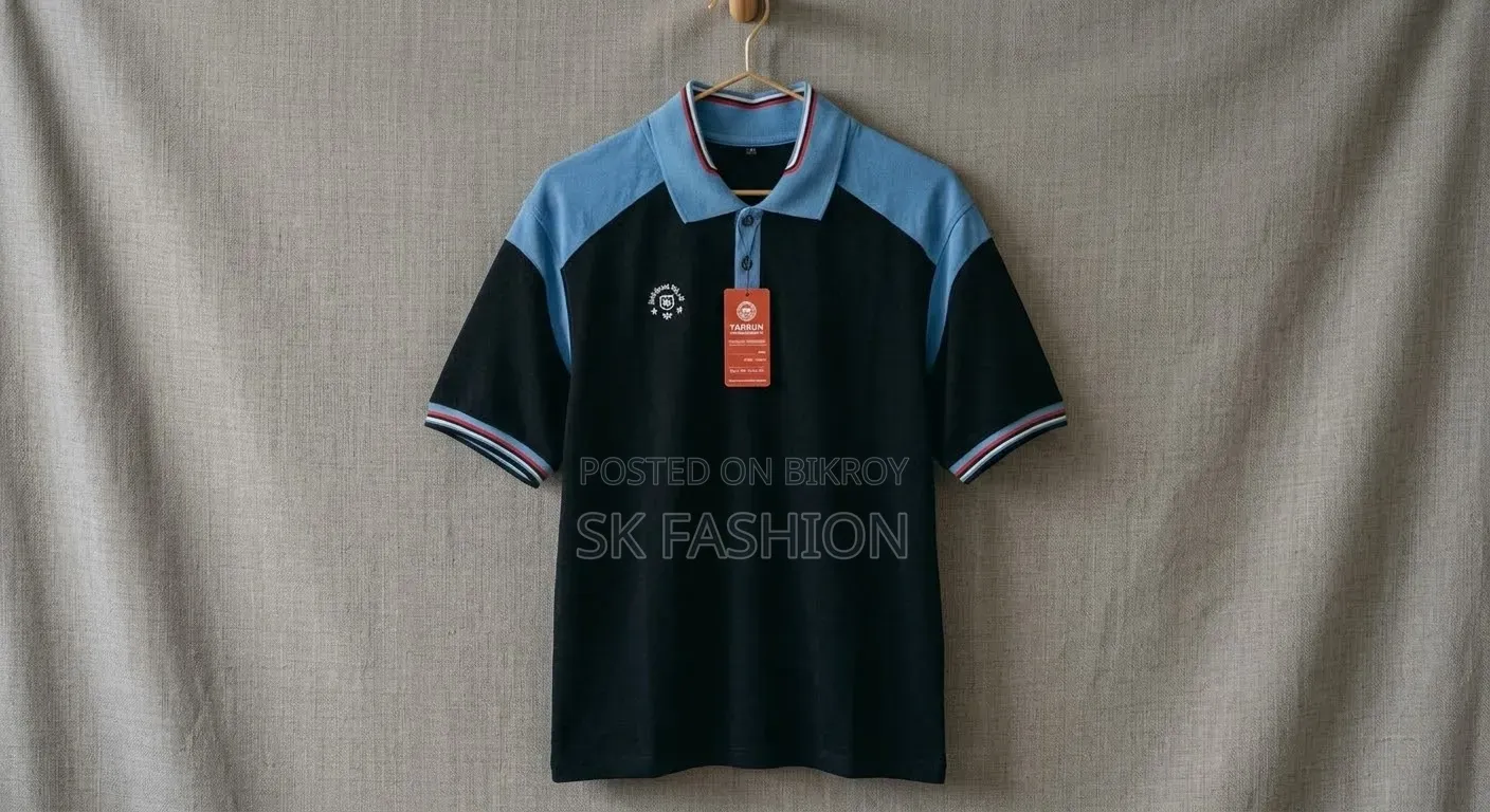 Men's Black Cotton Drop Shoulder T-Shirt With Louis Vuitton Logo