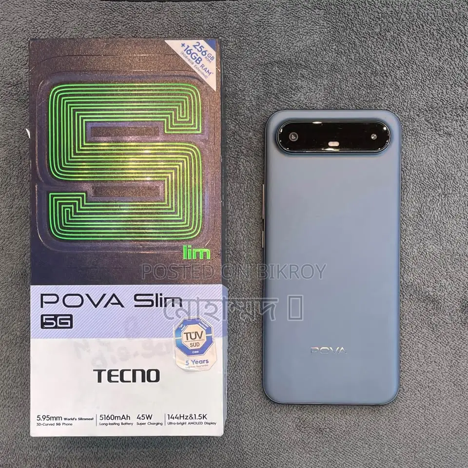 New Tecno Pova Slim 5G 256 GB Black