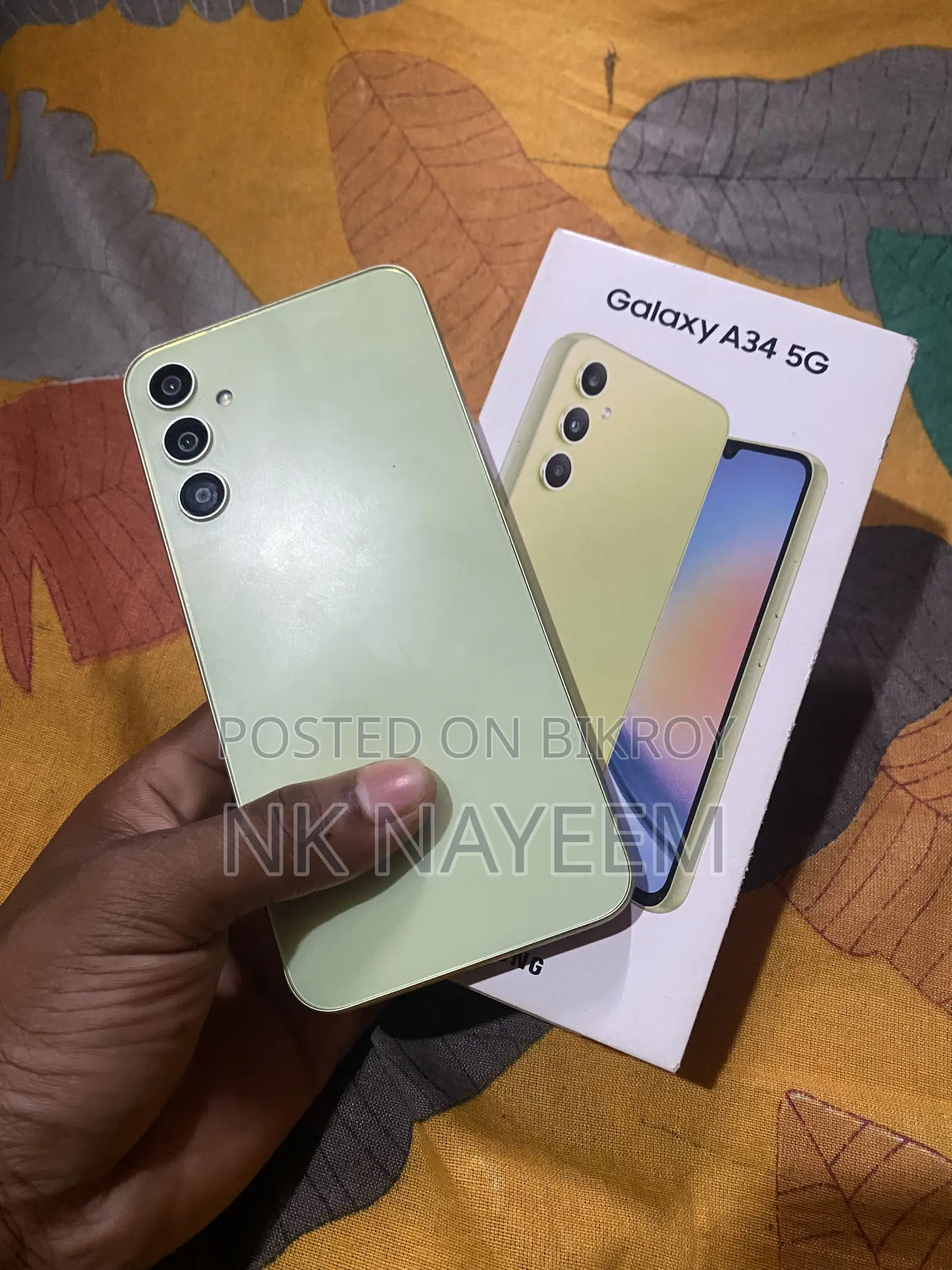 স্যামসাং গ্যালাক্সি এ৩৪ ৫জি ১২৮ জিবি সবুজ
