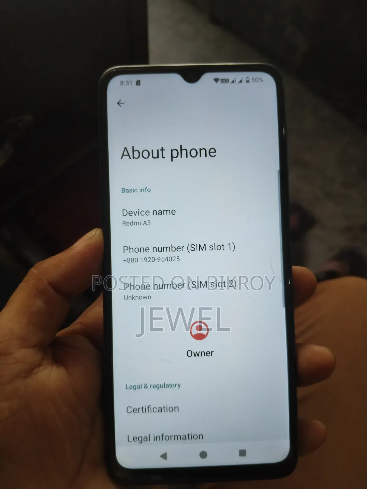 Xiaomi Redmi A3 64 GB Graphite