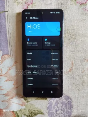 টেকনো ক্যামন ২০ ২৫৬ জিবি ব্ল্যাক