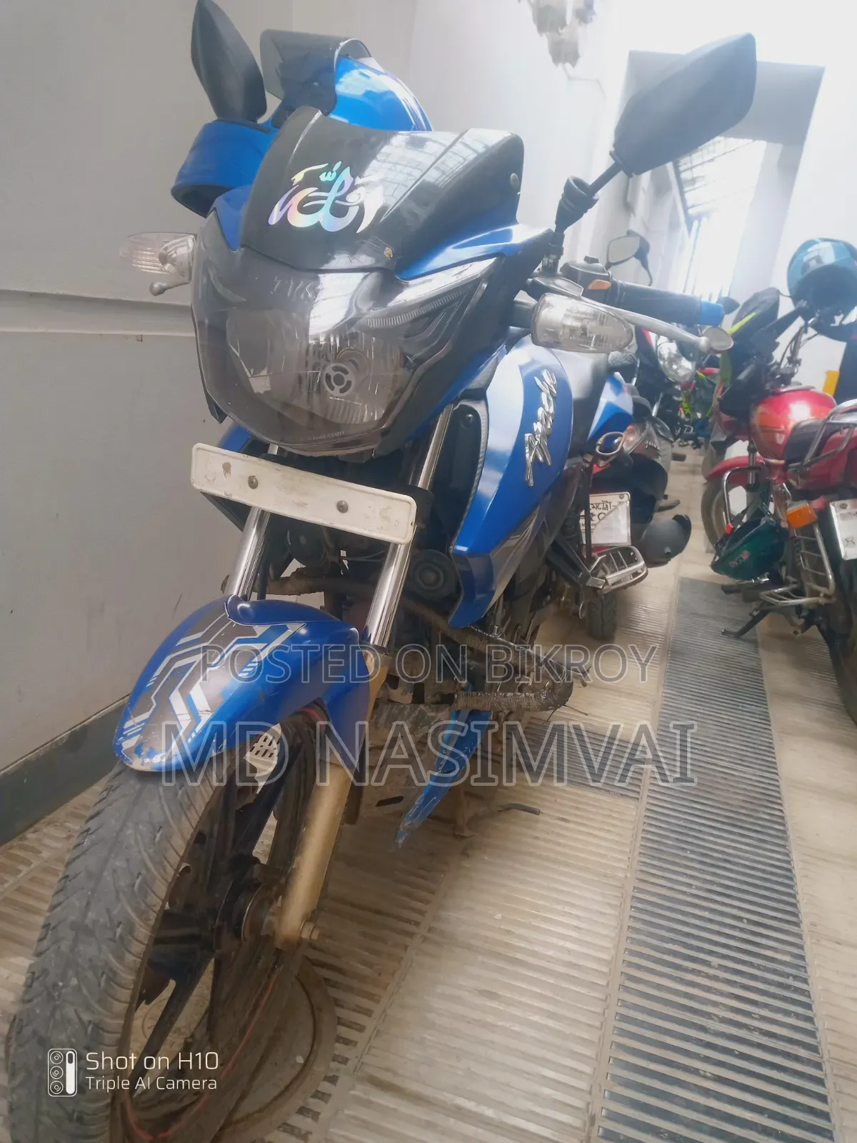 TVS Apache RTR 160 2V 2016 Blue