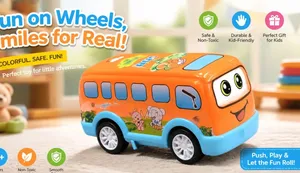 Cute Cartoon Bus Toy for Kids (Children's toy car)