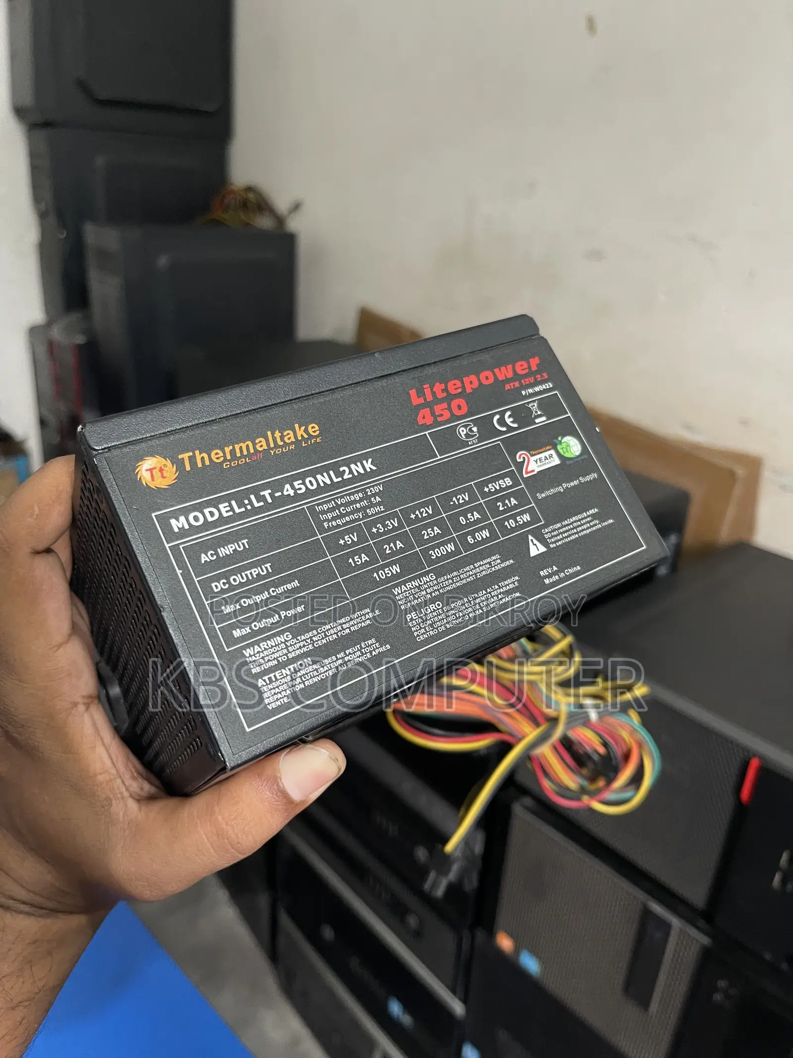 Thermaltake 450w লাইটপাওয়ার পাওয়ার সাপ্লাই