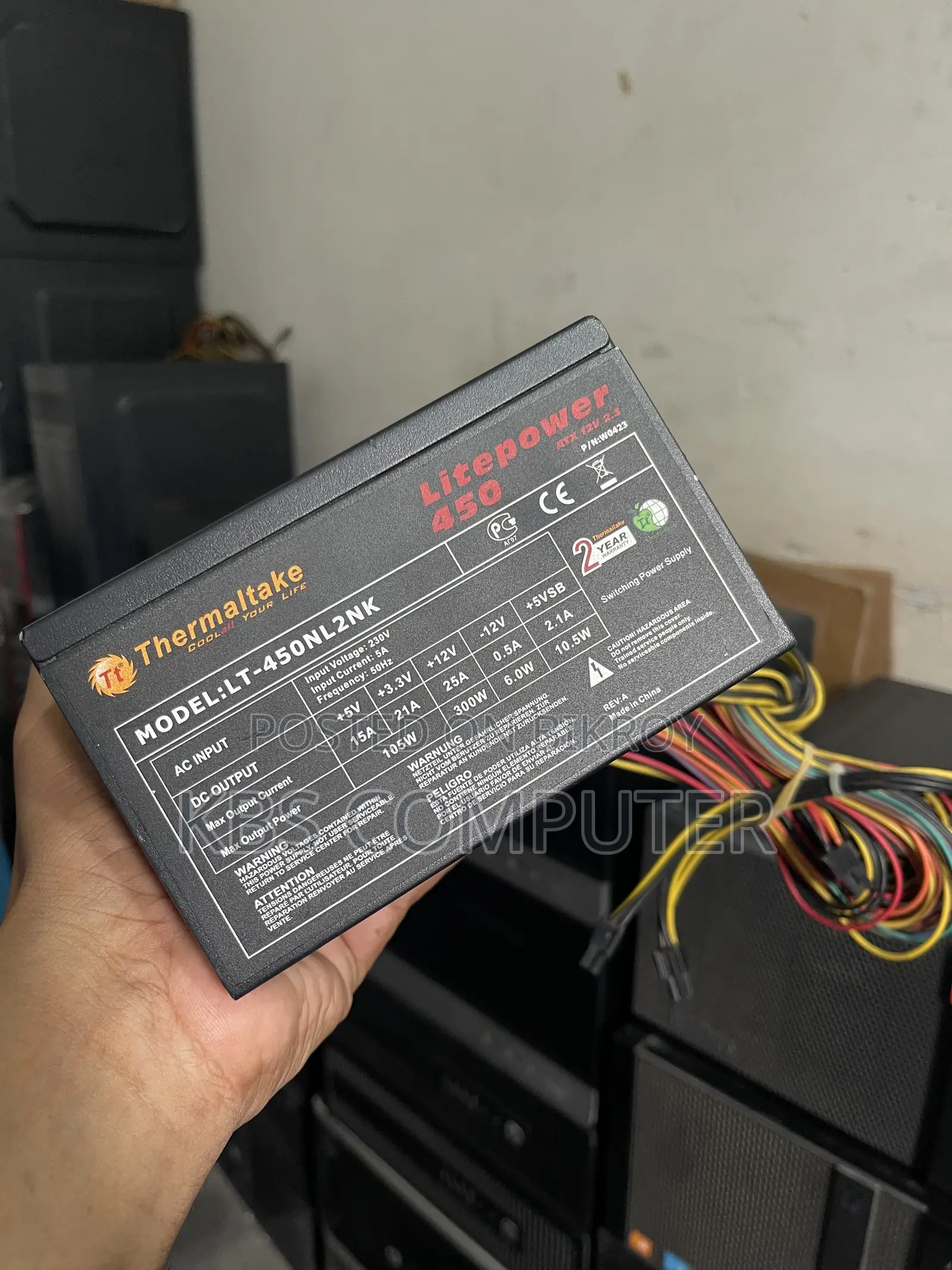 Thermaltake 450w লাইটপাওয়ার পাওয়ার সাপ্লাই