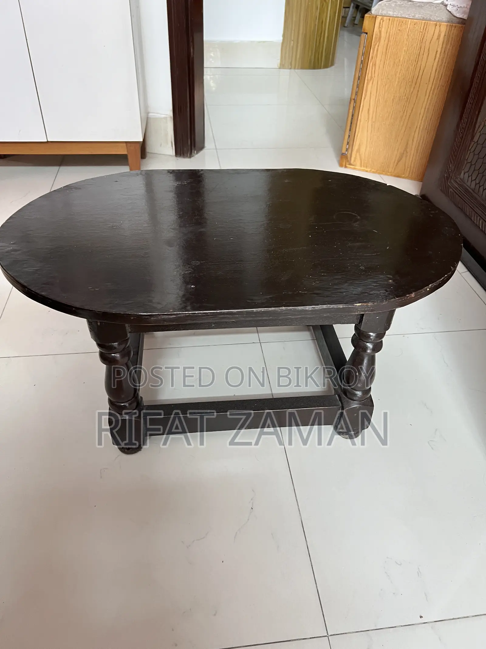 Wooden Table (Laptop/One Person Breakfast)