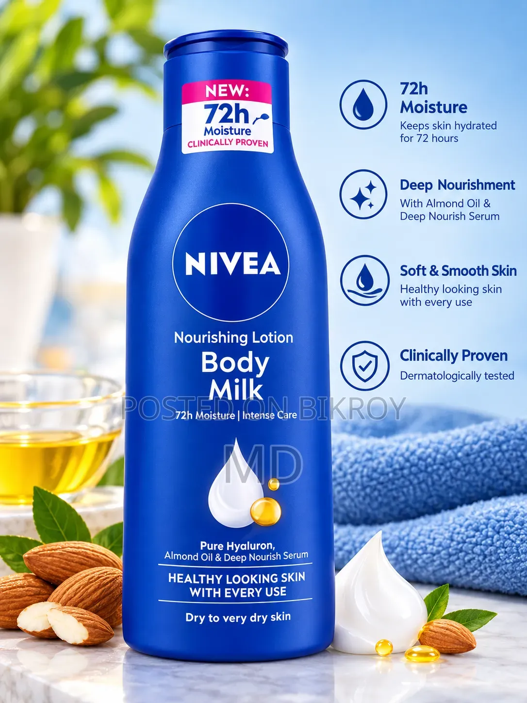 NIVEA Nourishing Body Milk 250ml - Original