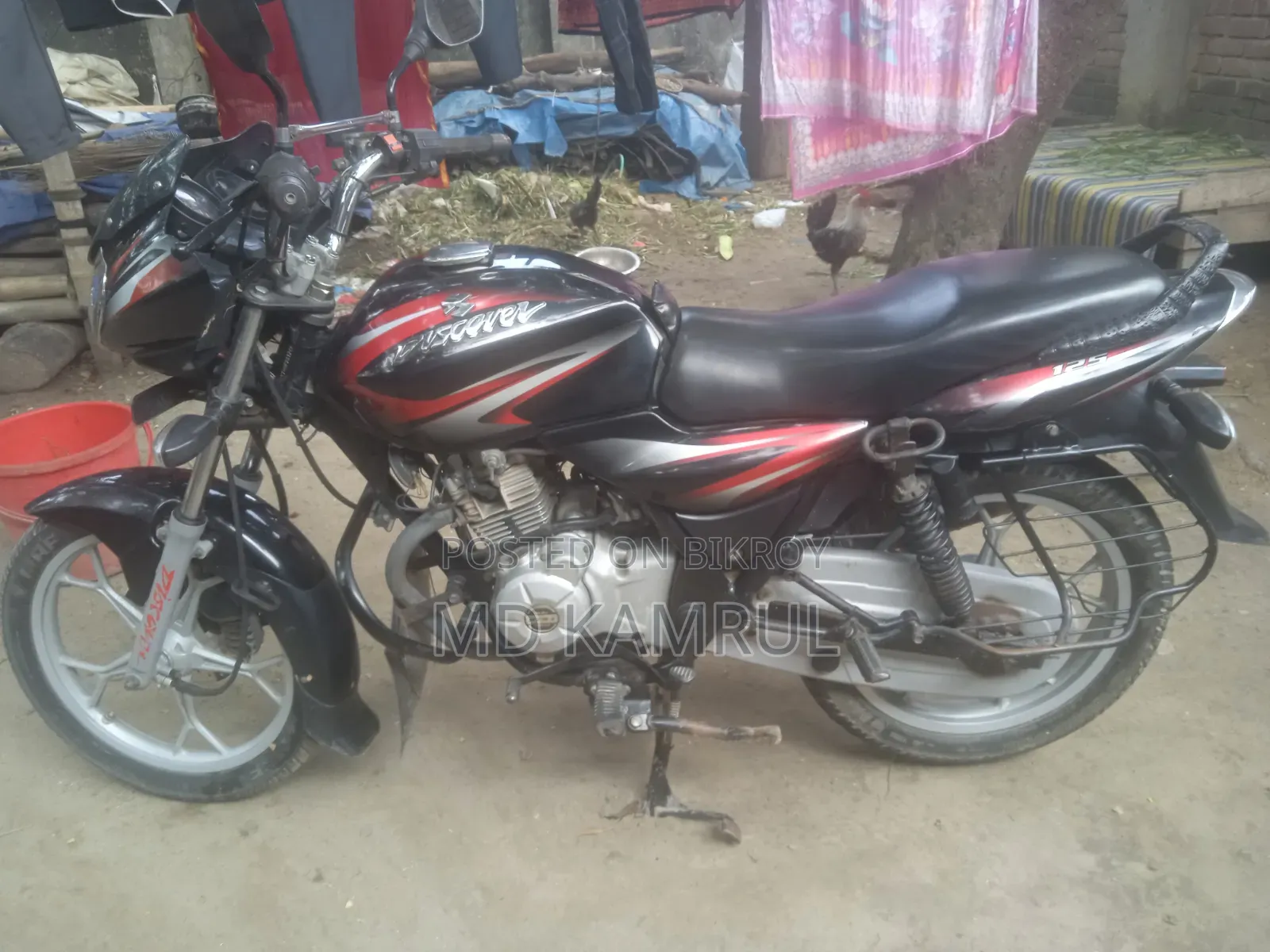 Bajaj Discover 125 2018 কালো