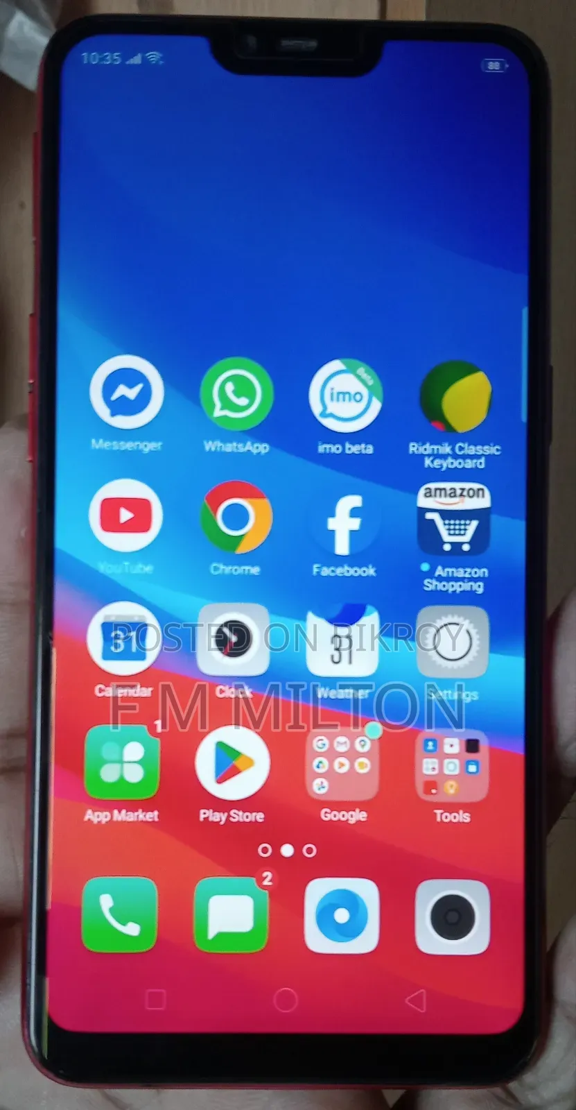 Oppo A3s ৩২ জিবি লাল