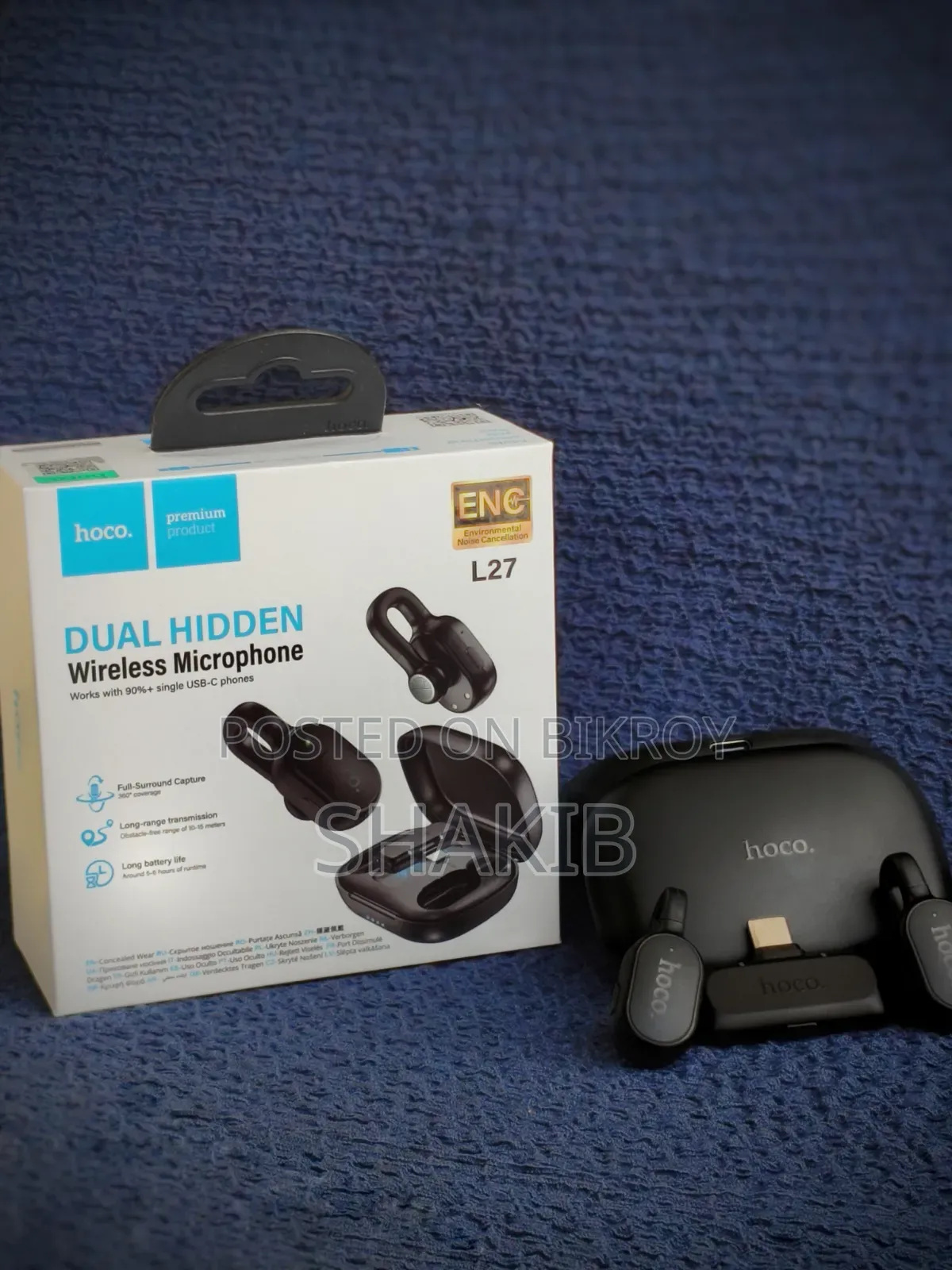 Hoco L27 Dual Wireless Microphone | Type-C | Original