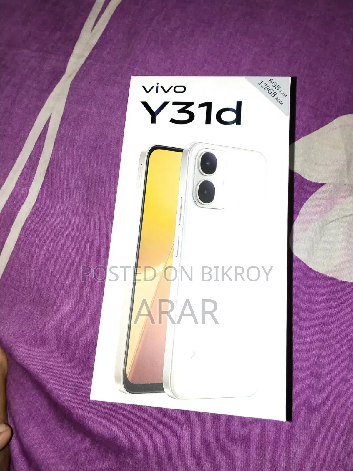 New Vivo Y31d 128 GB White