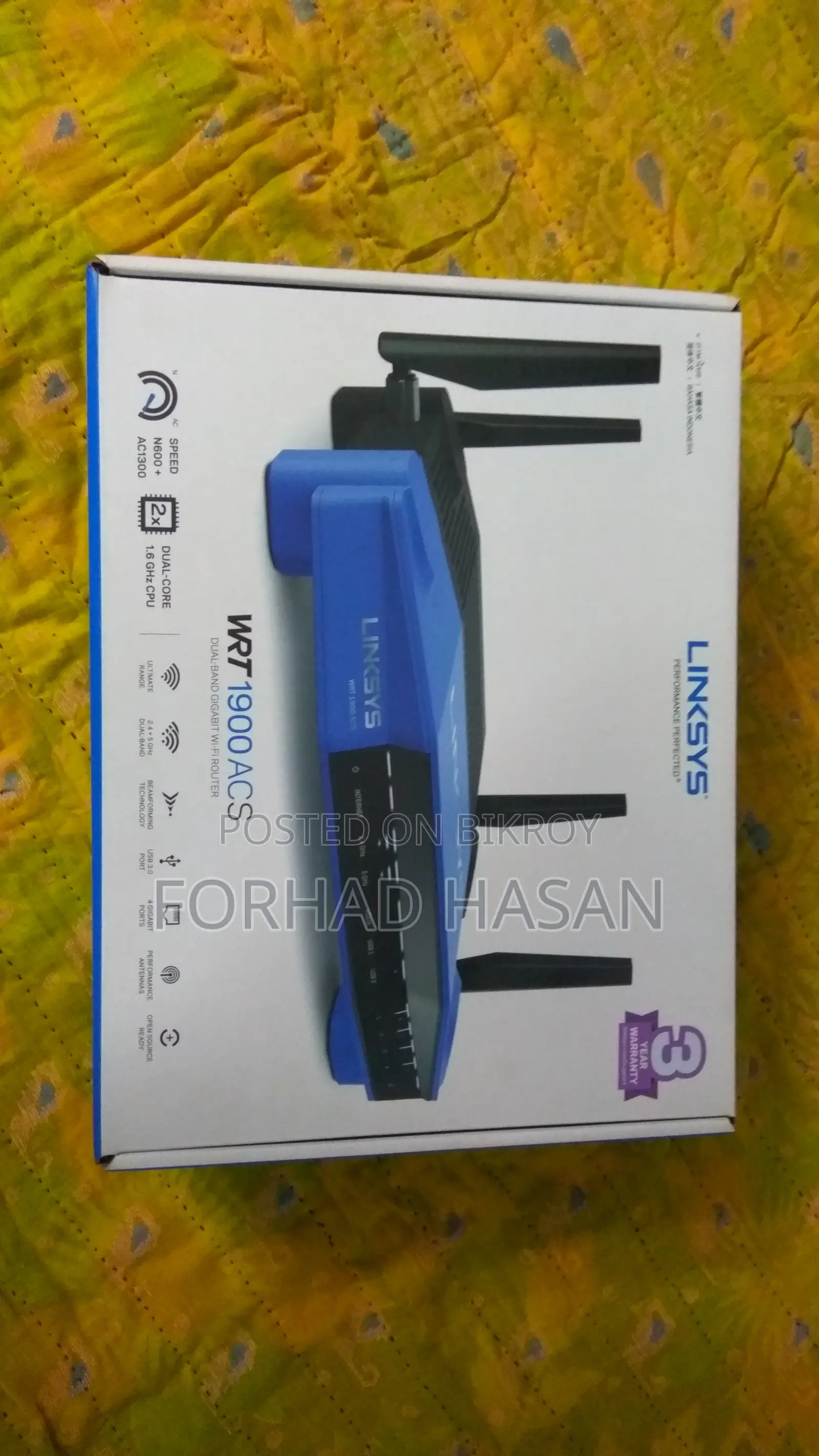 Linksys WRT1900ACS AC1900 Dual Band Gigabit Router