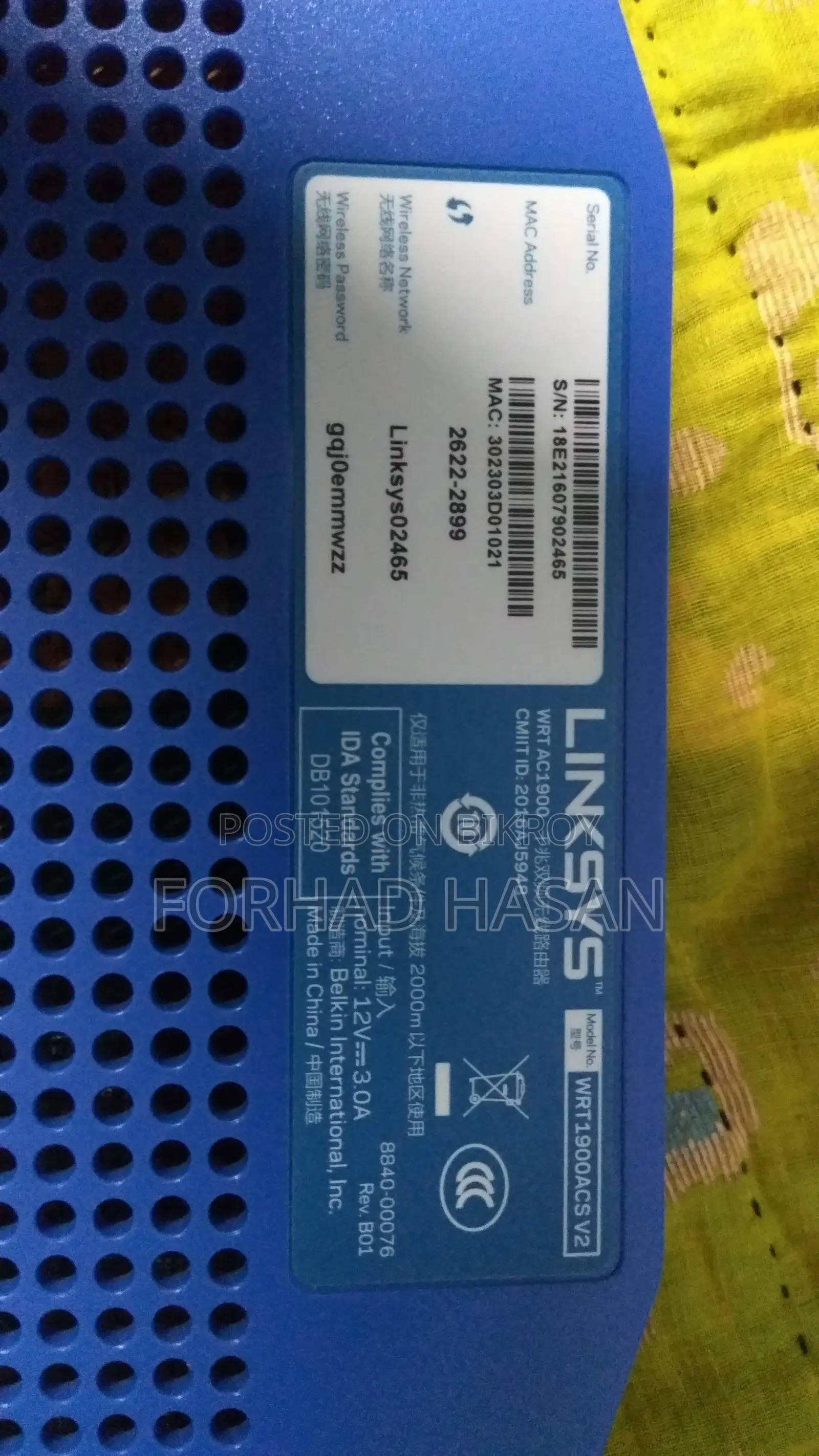 Linksys WRT1900ACS AC1900 Dual Band Gigabit Router