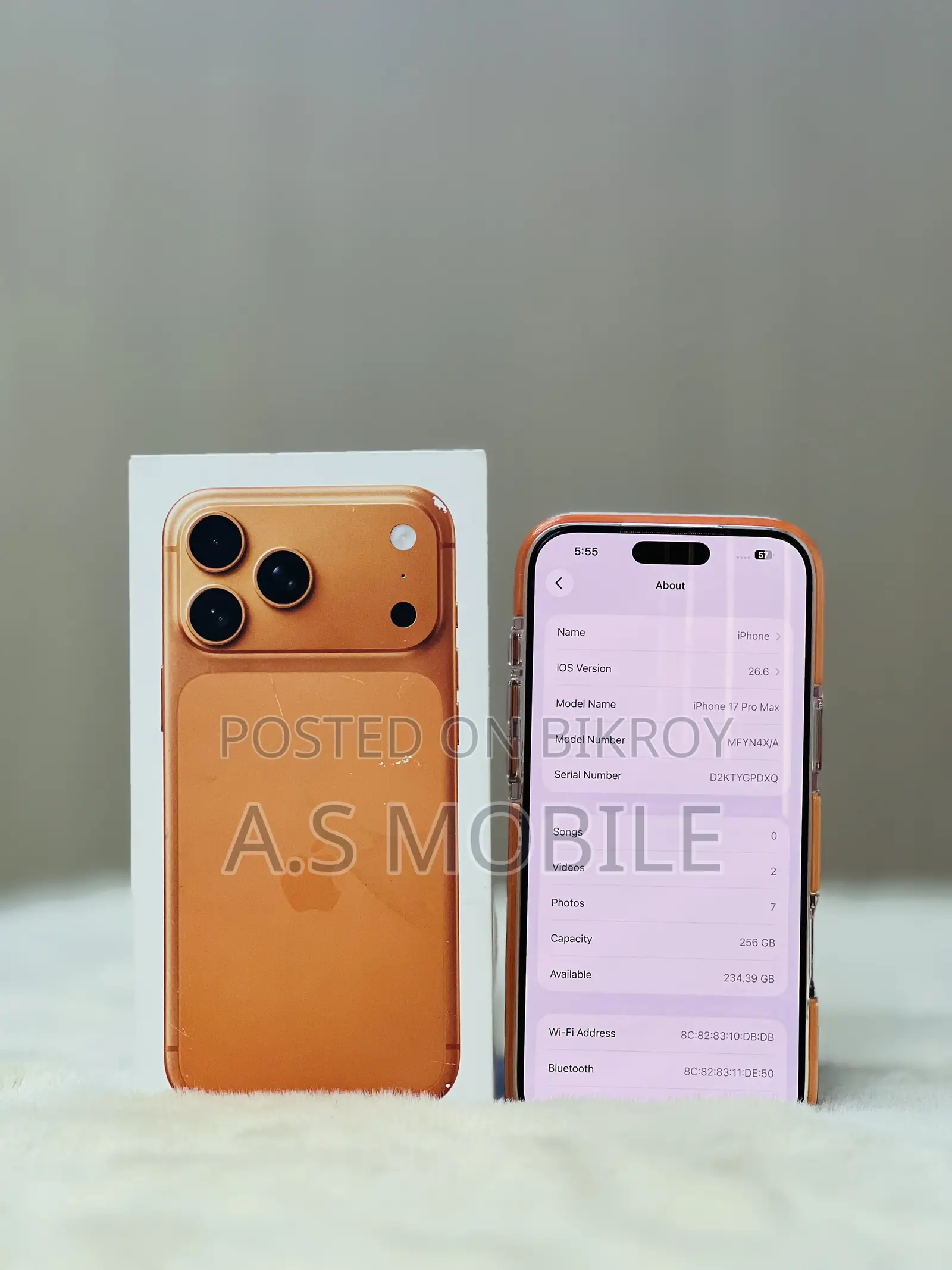 New Apple iPhone 17 Pro Max 256 GB Orange