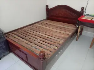 Solid Wooden Double Bed