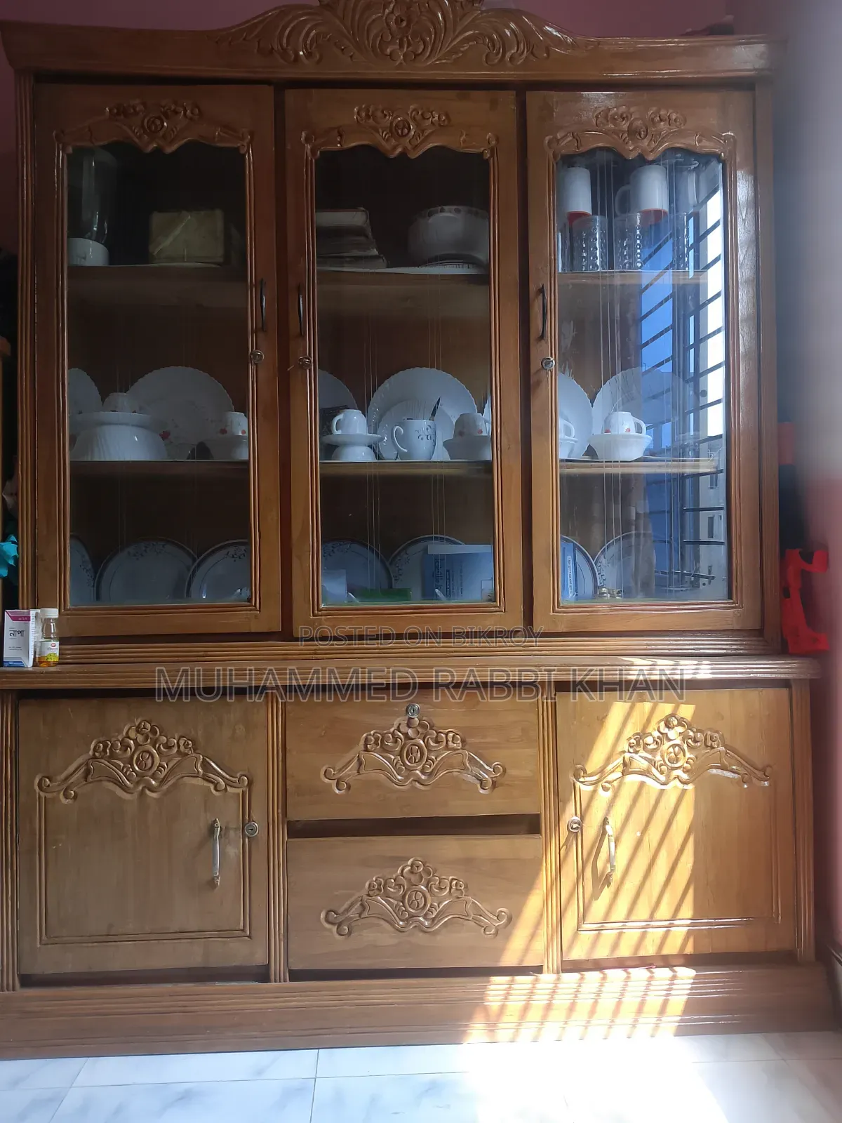 Teak Wood Showcase