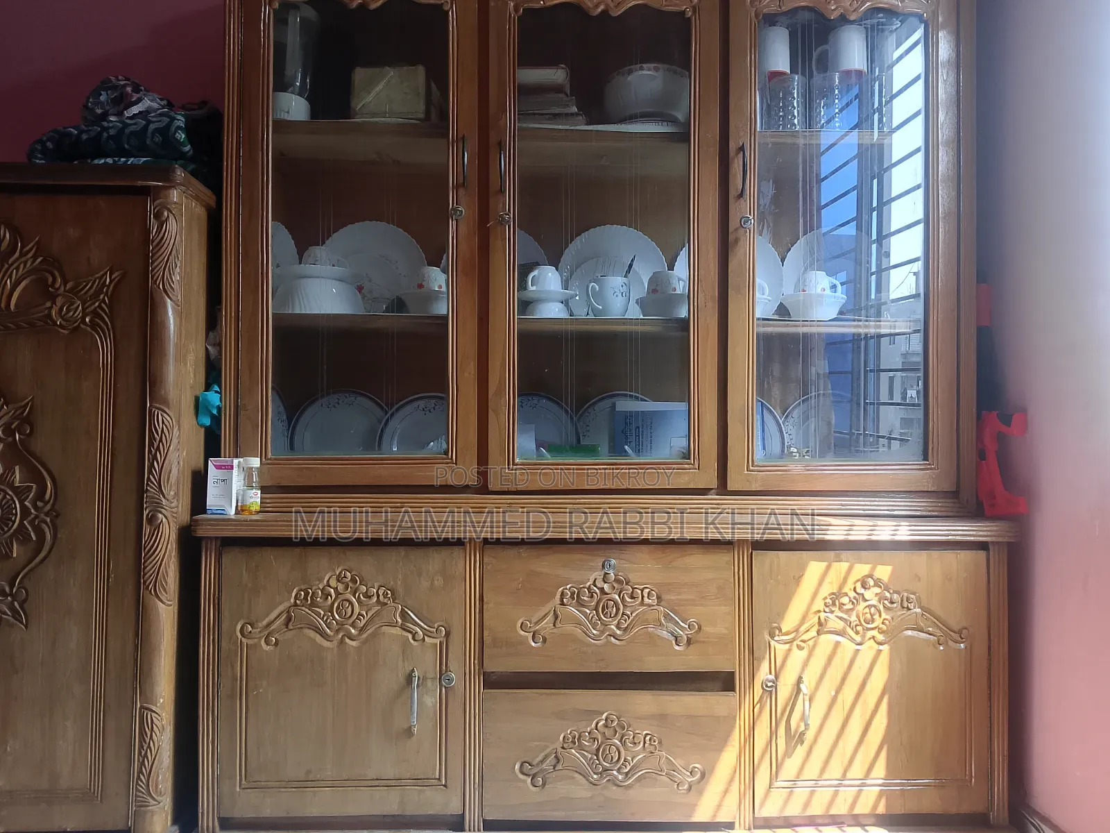 Teak Wood Showcase