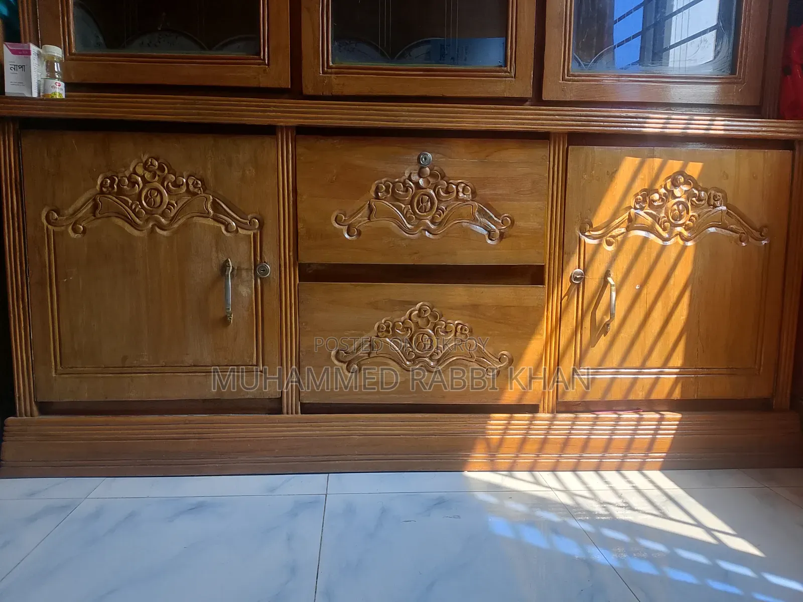 Teak Wood Showcase