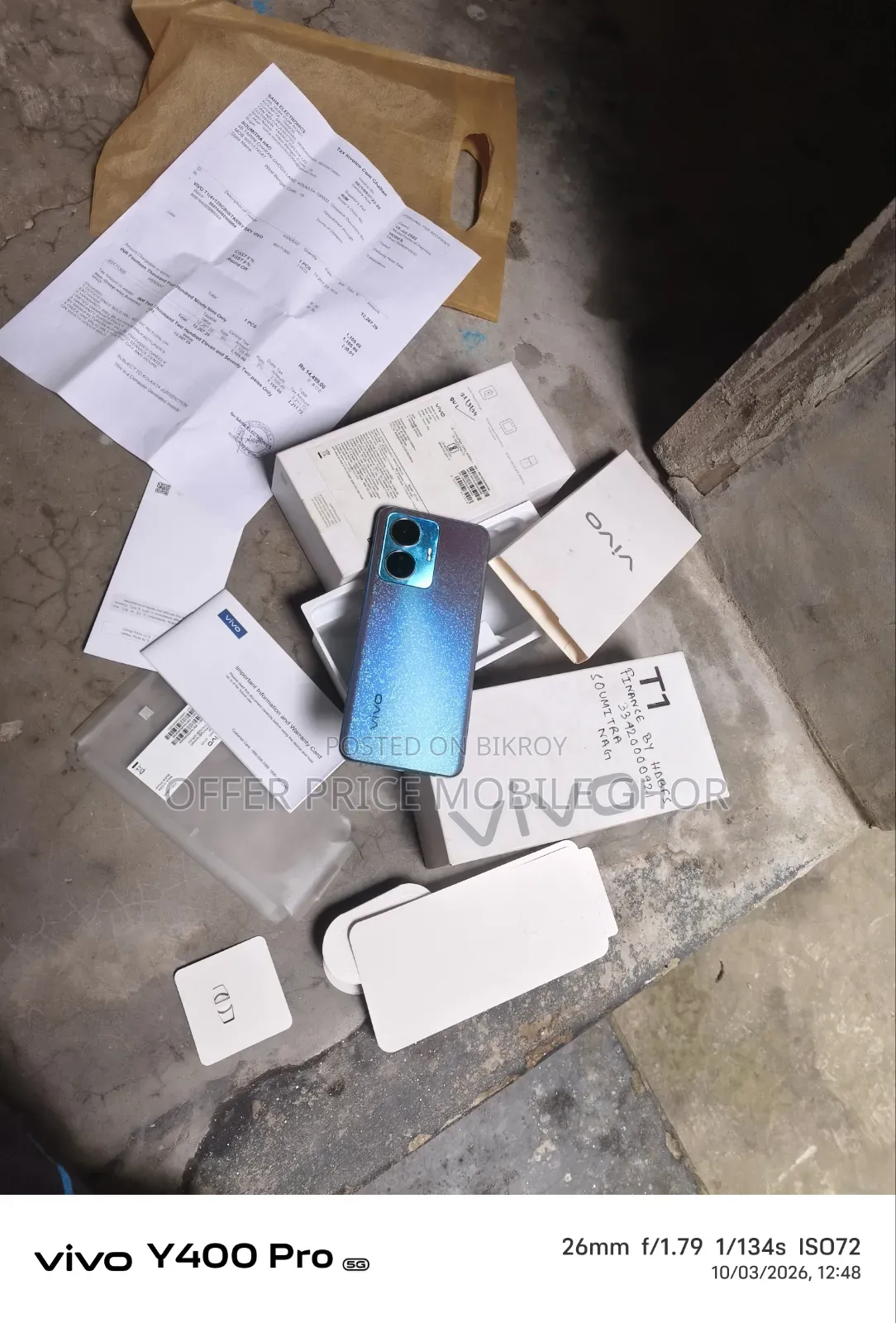 Vivo T1x (India) 128 GB White