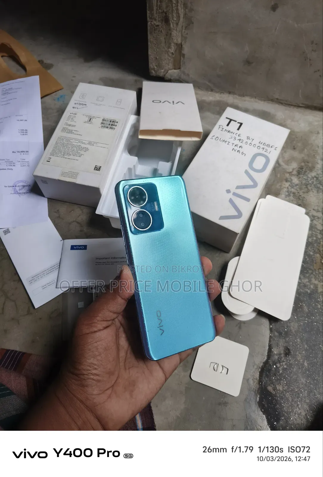 Vivo T1x (India) 128 GB White