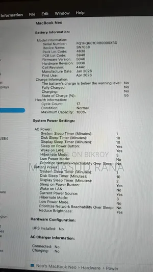 Laptop Apple MacBook Neo 2026 8GB SSD 512GB